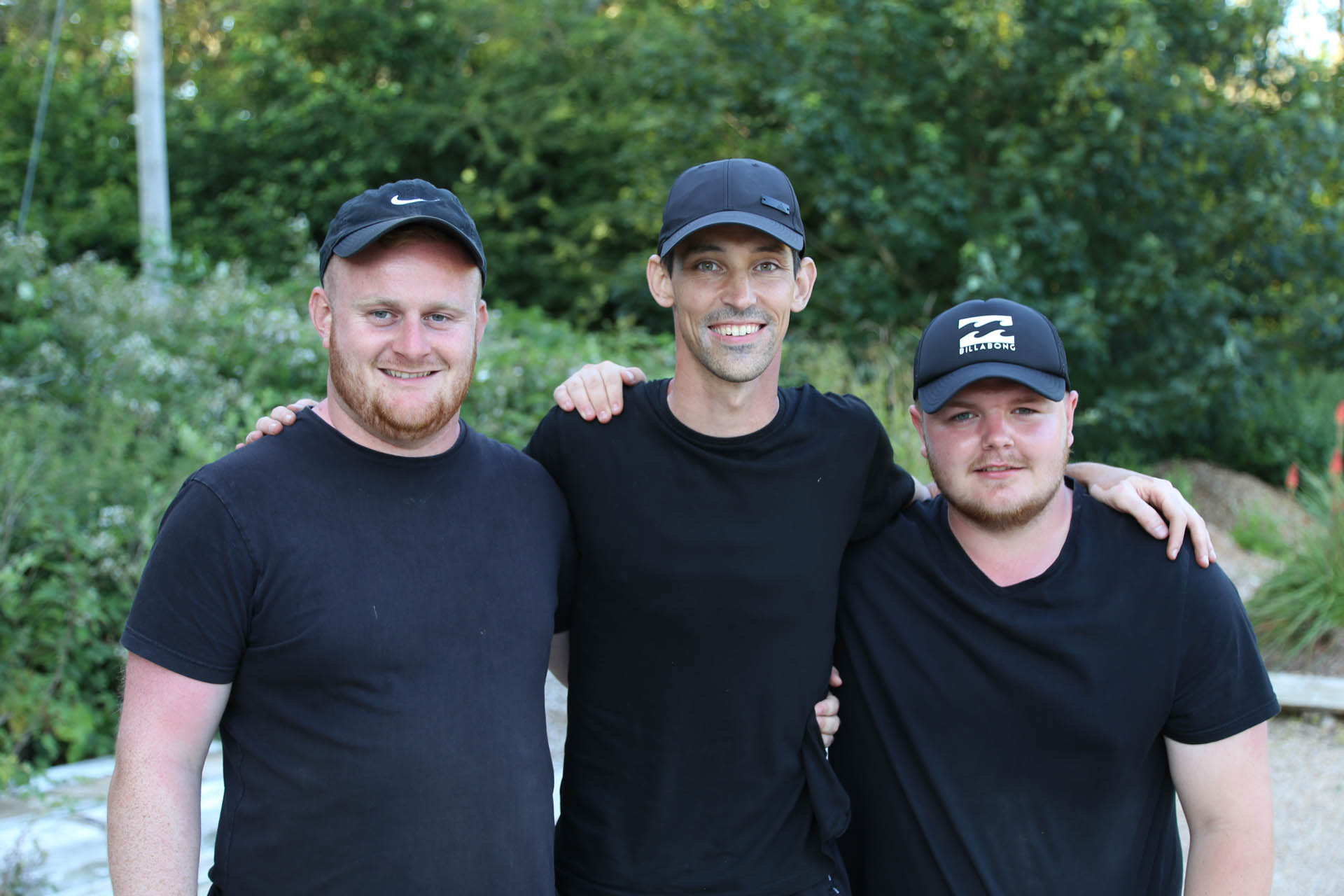 Callum Lombard (left), Dean Ashby (middle) & Jason White (right).